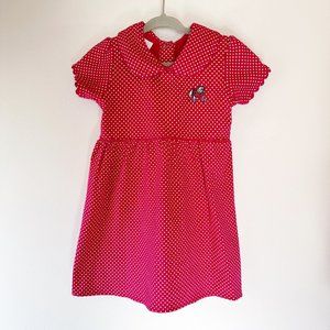 Two Feet Ahead Little Girls GA Bulldog Polka Dot Dress | 2T